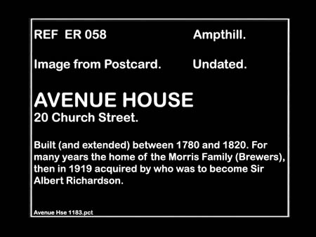 Avenue Hse. Date ? 01