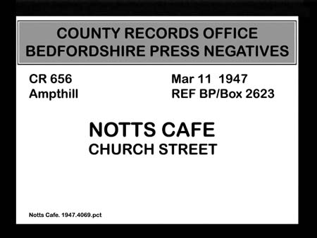 Notts Cafe. 1947.4069