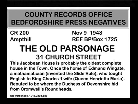 Old Parsonage. 1943.2293