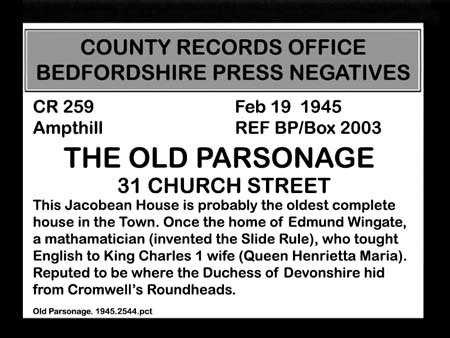 Old Parsonage. 1945.2544
