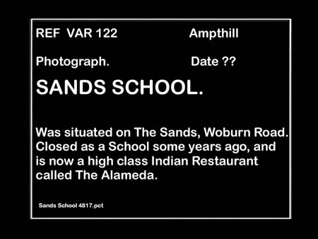 Sands School Date ? 01